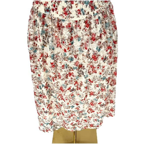 Torrid Lace Dress 3X 22 24 White Floral Overlay Sweetheart Neck Lined Ditsy EUC - Picture 15 of 16